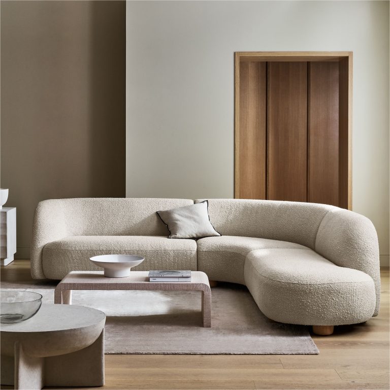 a comfortable sofa sectional that gives your living room a cozy touch