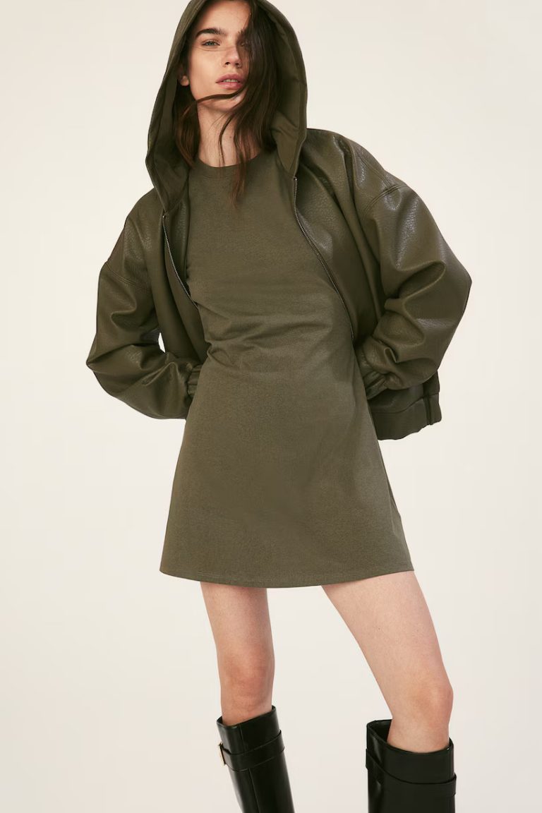 a stylish t shirt dress that looks expensive but is cheap